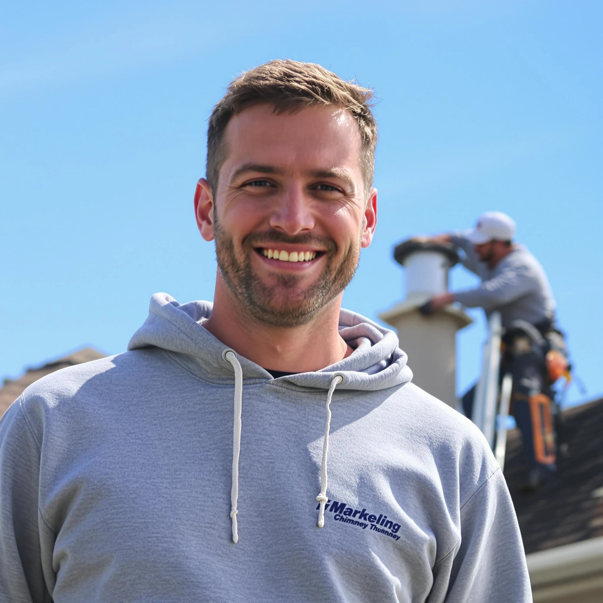 The Meadow Lake Chimney Sweep team.